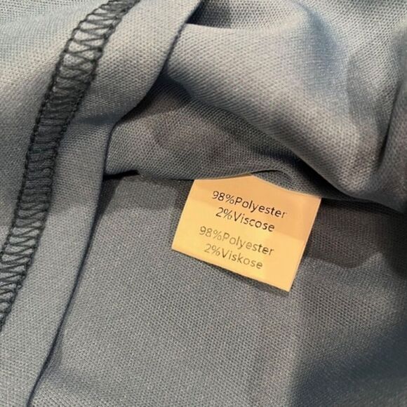 Grace Karin Women's Chiffon Layered Top Blue Size Small - Picture 5 of 8